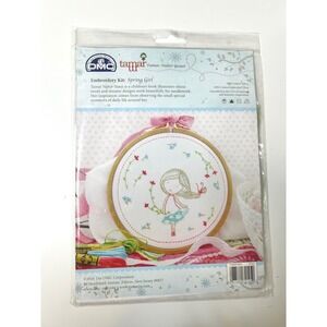 DMC Embroidery Kit Tamar Nahir-Yanai Spring Girl 8x8 Multicolor New